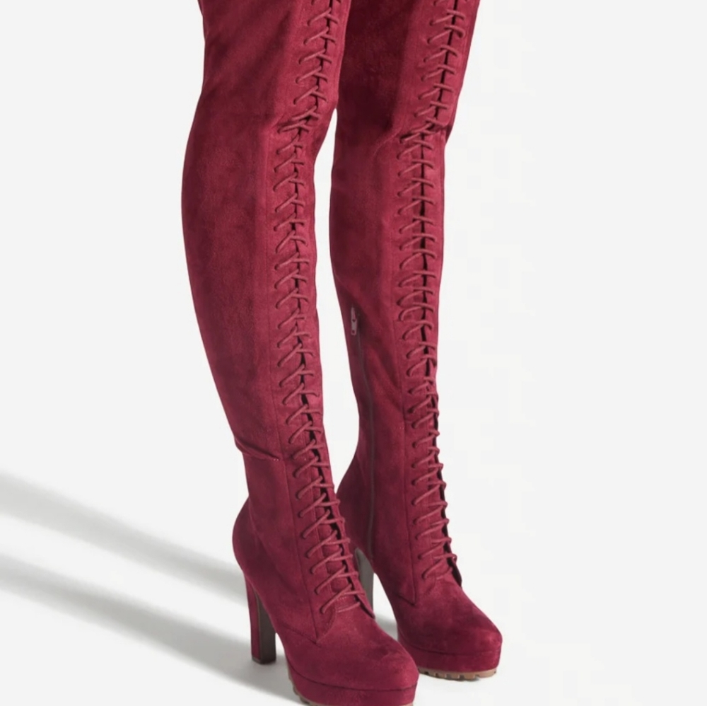 Size 6.5 Wide calf over the knee boots